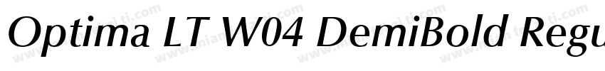 Optima LT W04 DemiBold Regular 商字体转换